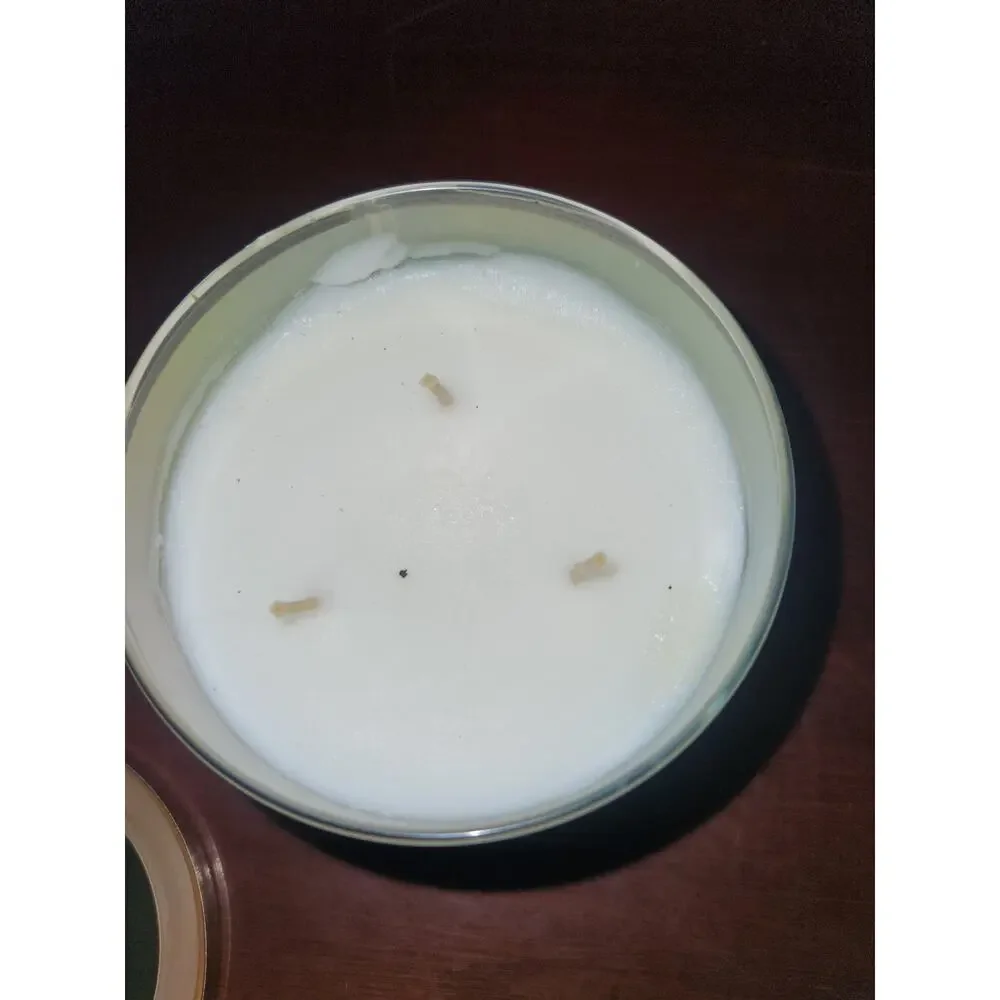 Bath & Body Works Champagne Toast 3-Wick Candle White Barn 14.5oz Used